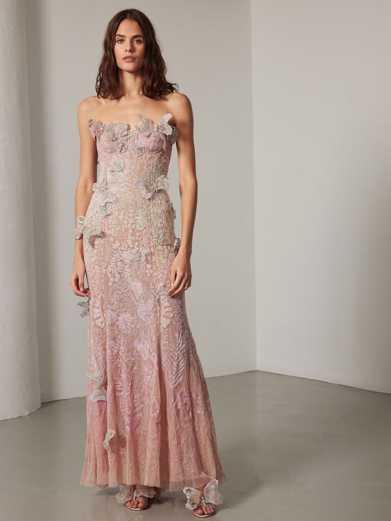 colorful wedding dress