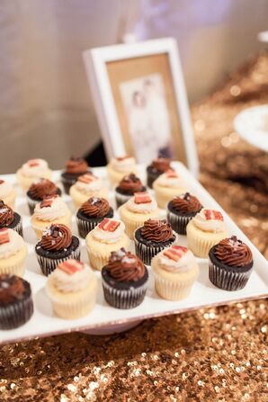Gold Sequins Dessert Table