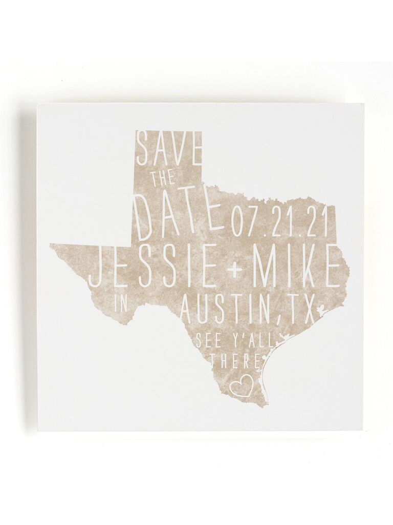 Texas state save the date
