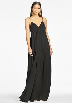 Sachin & Babi Jessica Gown - Black V-Neck Bridesmaid Dress