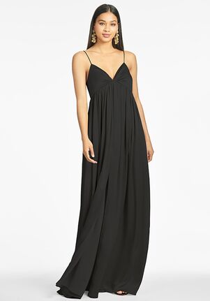 Sachin & Babi Jessica Gown - Black V-Neck Bridesmaid Dress