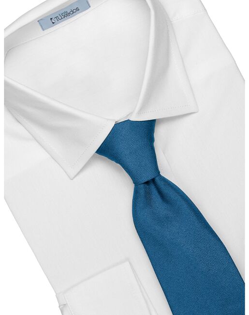 Little Tuxedos "Mason" Kids Cobalt Suit (5-Piece Set) Flower Girl Dress and Ring Bearer Outfit - 5