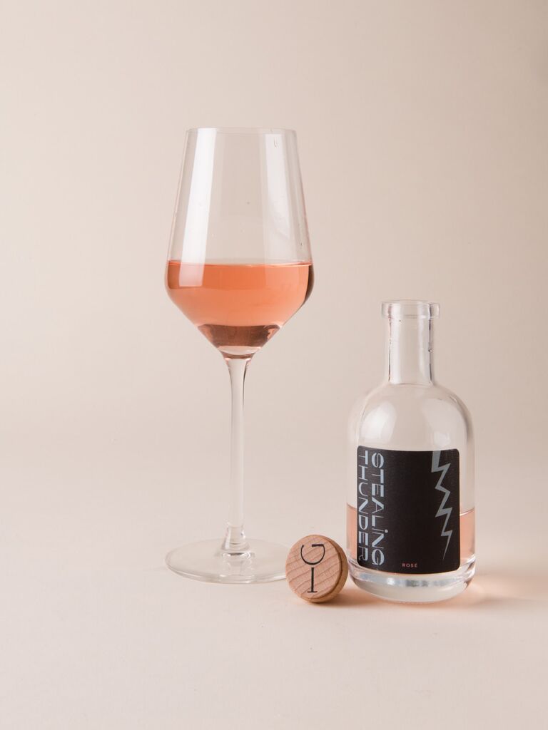 Glass of rosé wine tasting mother-in-law gift idea