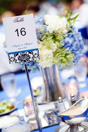 Modern Damask Table Numbers