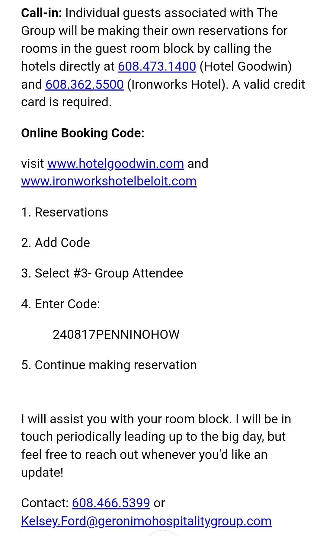 Picture of Room block details