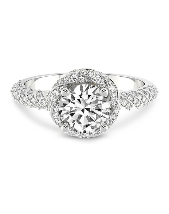 Friendly Diamonds Glamorous Cushion, Round Cut Engagement Ring - 1