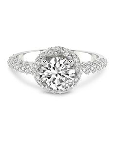 Friendly Diamonds Glamorous Cushion, Round Cut Engagement Ring