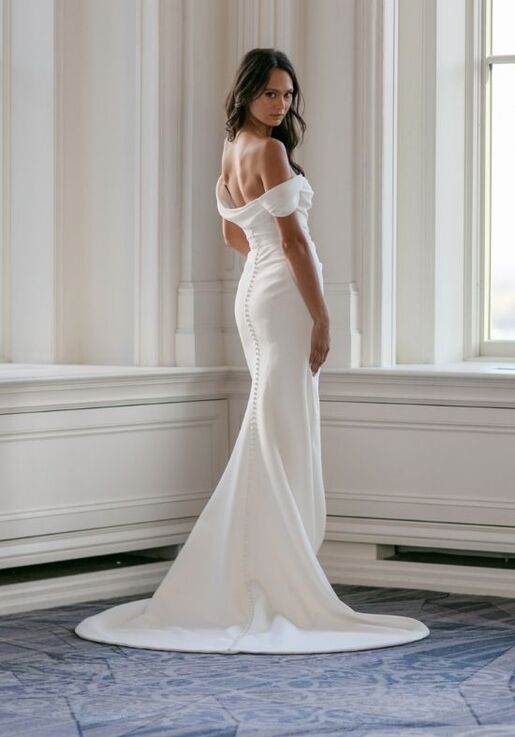 INES DI SANTO Fall 2022 - Nera Trumpet Wedding Dress - 3