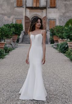 Abella Laila Fit-and-Flare Wedding Dress