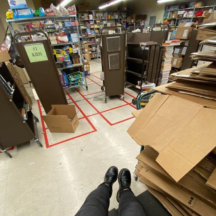 Picture of Katie & Sam at work
