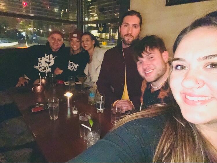 Picture of Kristina bonds with Drew's Friends