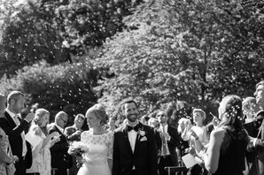Bubble Recessional at Summer Ceremony