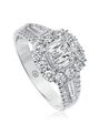 Christopher Designs Glamorous Cushion Cut Engagement Ring - thumbnail - 1