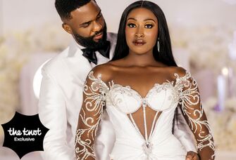 Chiney Ogwumike wedding photo with husband Raphael Akpejiori