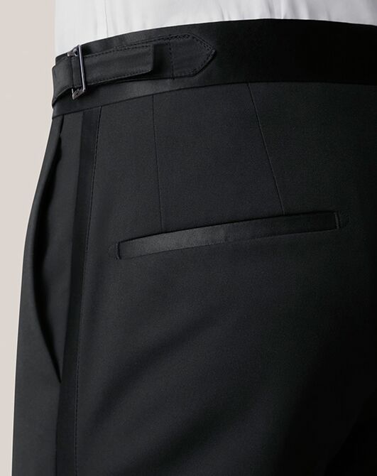 Birdy Grey Suits Spencer Tuxedo Pants in Black Black Tuxedo - 4