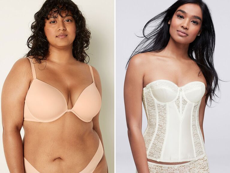 two weding bra options for under the wedding outfit 