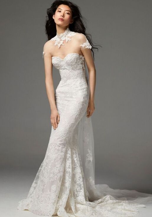 INES DI SANTO Spring 2023 - Estefania Trumpet Wedding Dress - 2