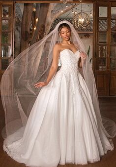 Essense of Australia D4331 Ball Gown Wedding Dress