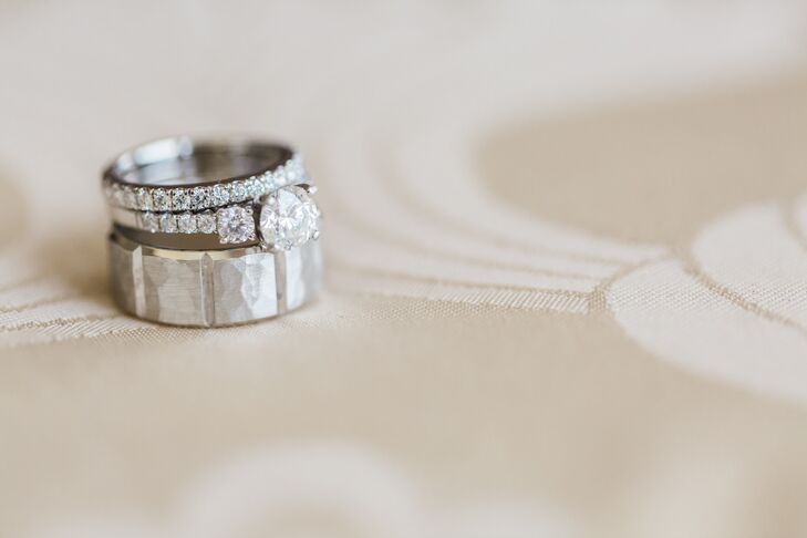 Bold, Textured Silver Wedding Ring