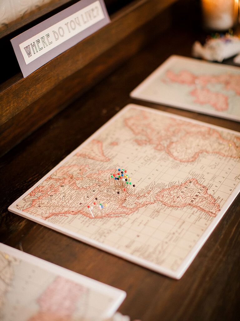 Interactive wedding activity and  guest book ideas