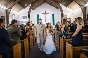 Rustic Recessional at Catholic Church