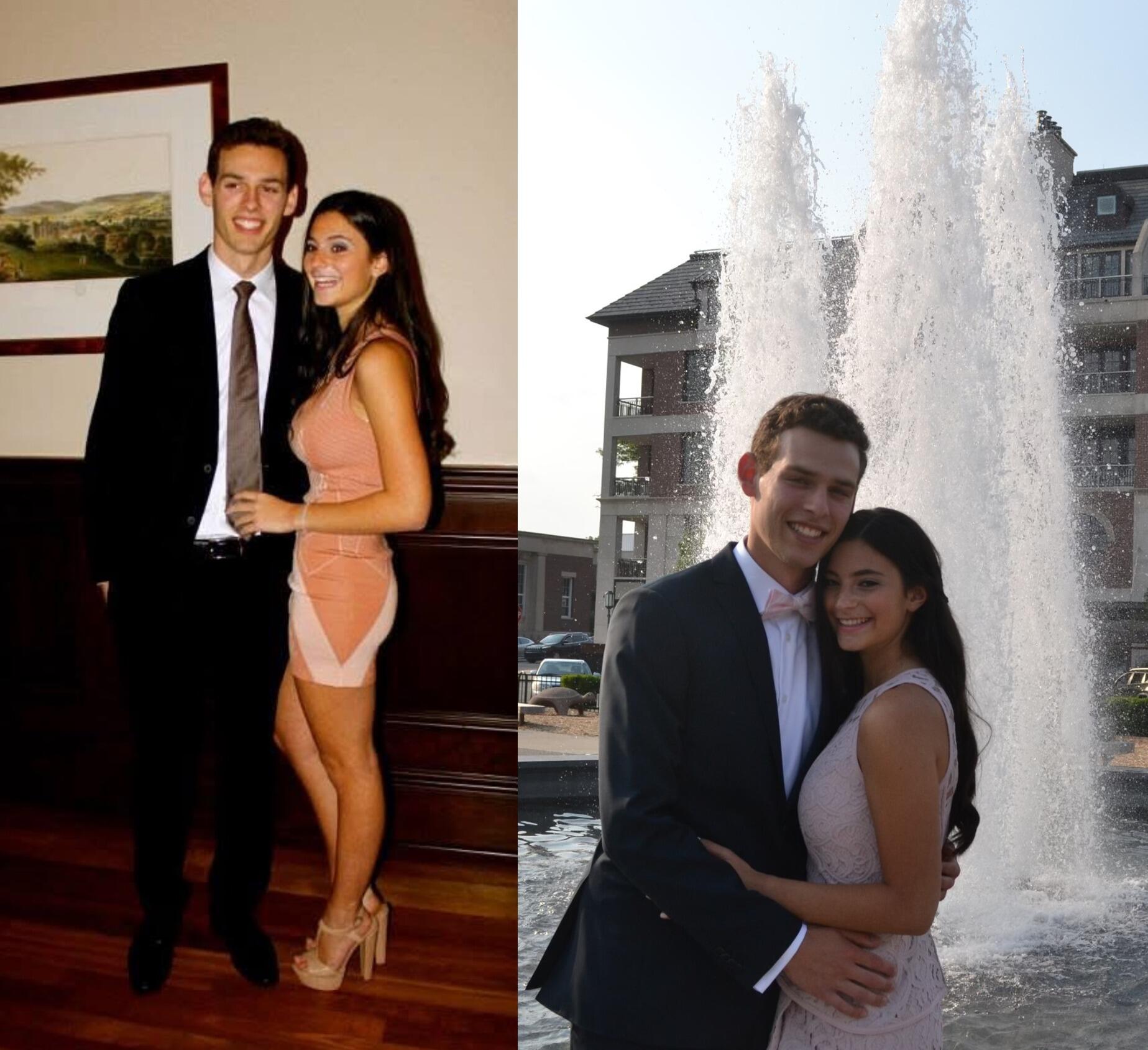 They dated throughout middle school and high school, and even went to Prom together!