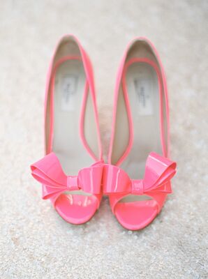 Bold Pink Valentino Bow-Decorated Heels