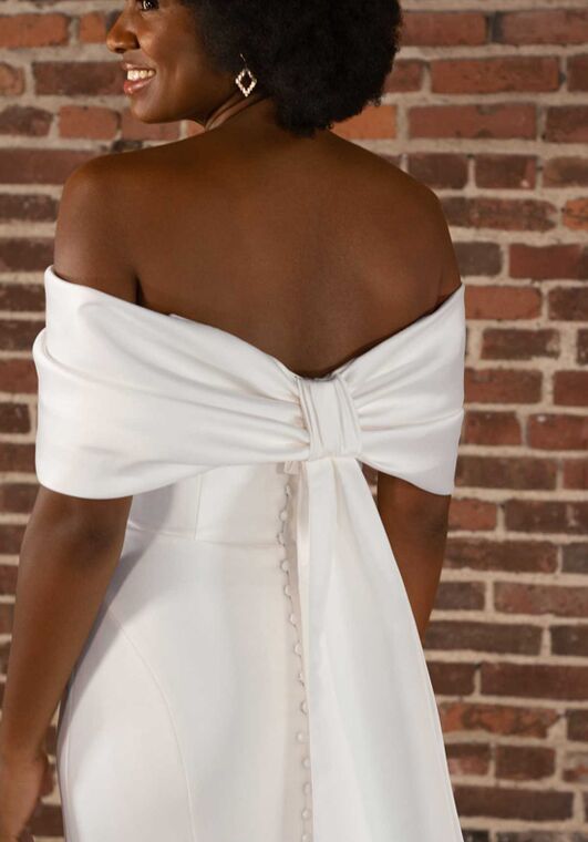 Essense of Australia D3754 Fit-and-Flare Wedding Dress - 5