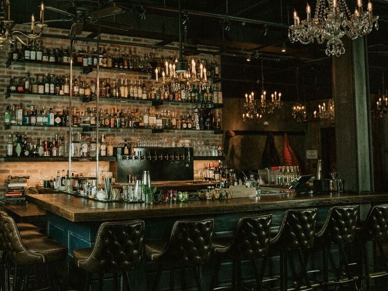Inside view of bachelorette party bar Hooch in Aspen, Colorado