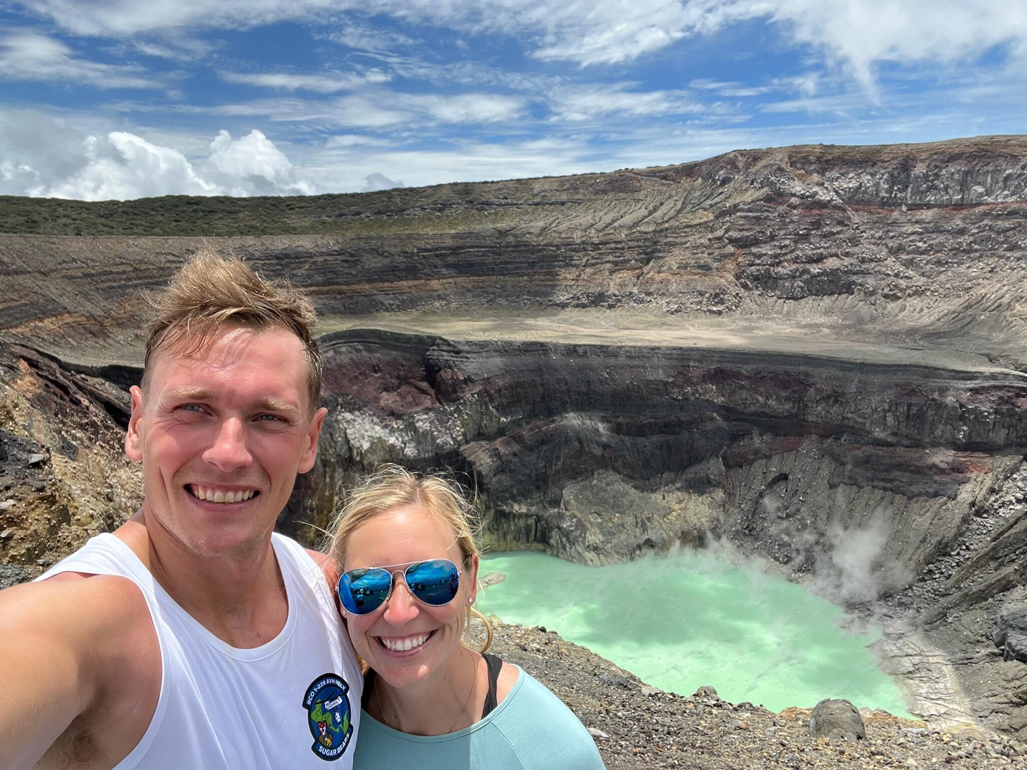 El Salvador from the top of a volcano!