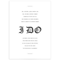 I Do Wedding Invitation by Vera Wang