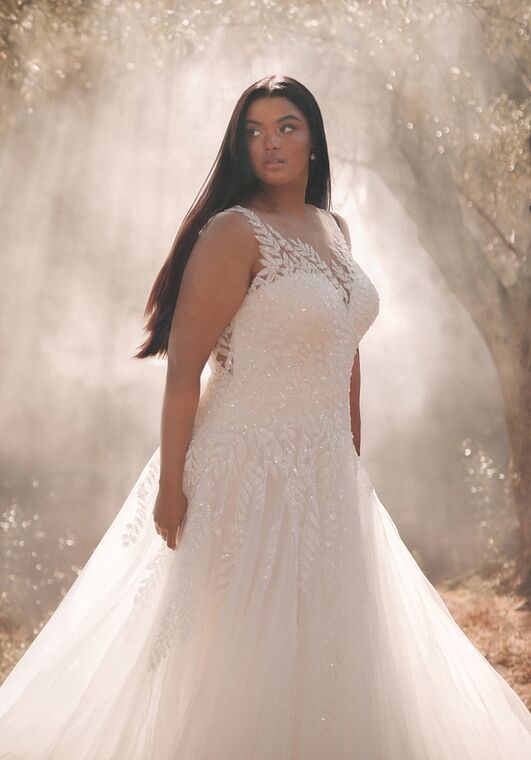 Disney Fairy Tale Weddings Pocahontas - D435 A-Line Wedding Dress - 4