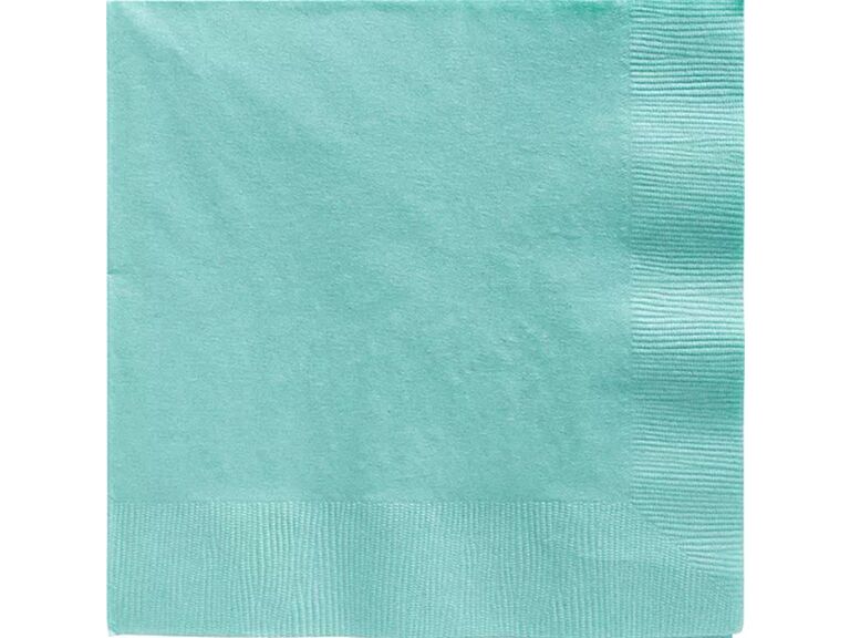 Paper napkin in Tiffany blue