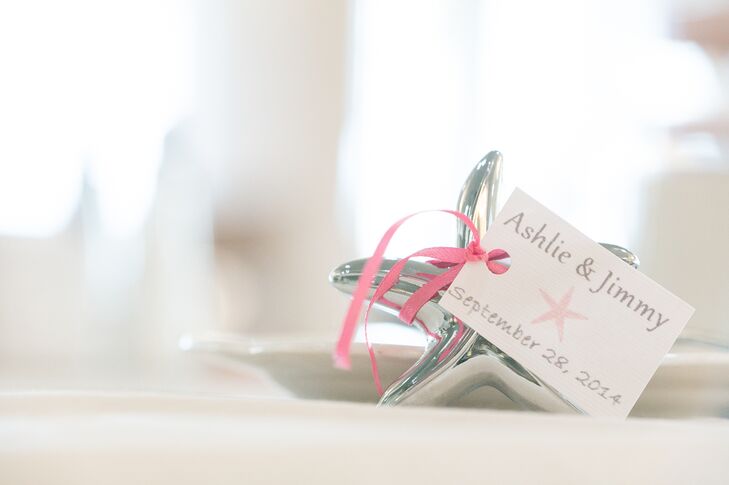 Silver Starfish Place Cards