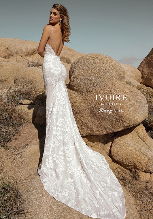 IVOIRE by KITTY CHEN MACEY,V2118 Sheath Wedding Dress - 3
