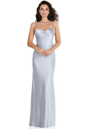 Dessy Group Open-Back Convertible Strap Maxi Bias Slip Dress - 8221 Sweetheart Bridesmaid Dress