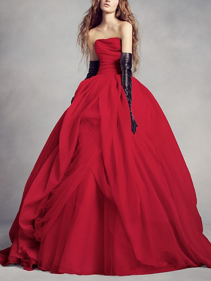 red wedding dresses