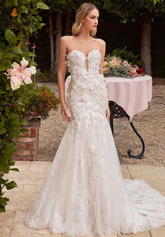 Ladivine CDS434W Mermaid and Trumpet Wedding Dress - 4
