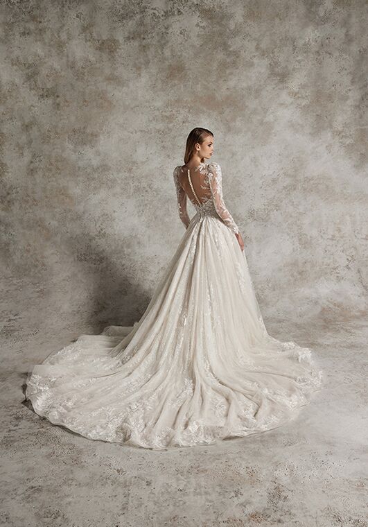 Justin Alexander Signature Yarina Ball Gown Wedding Dress - 3