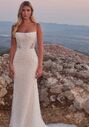 Calla Blanche 125104 Raquelle Sheath Wedding Dress - thumbnail - 3