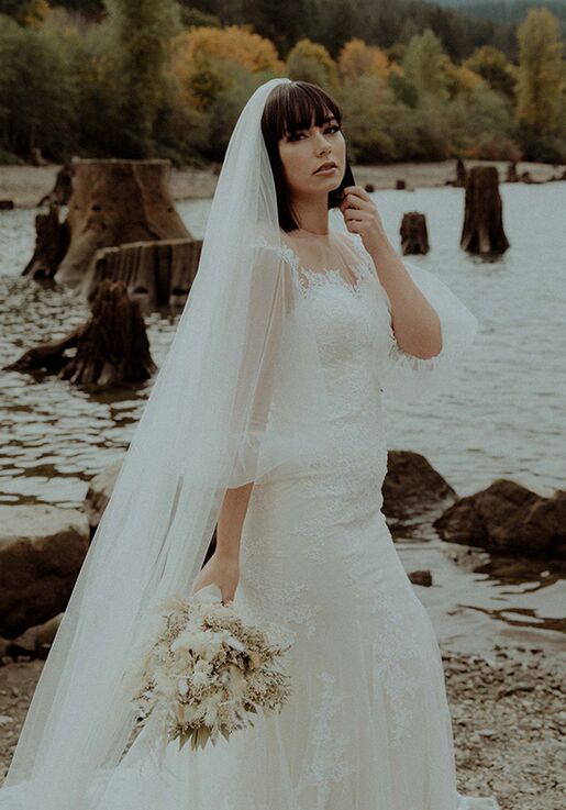 AW Bridal AW Giana Wedding Dress Column Wedding Dress - 7