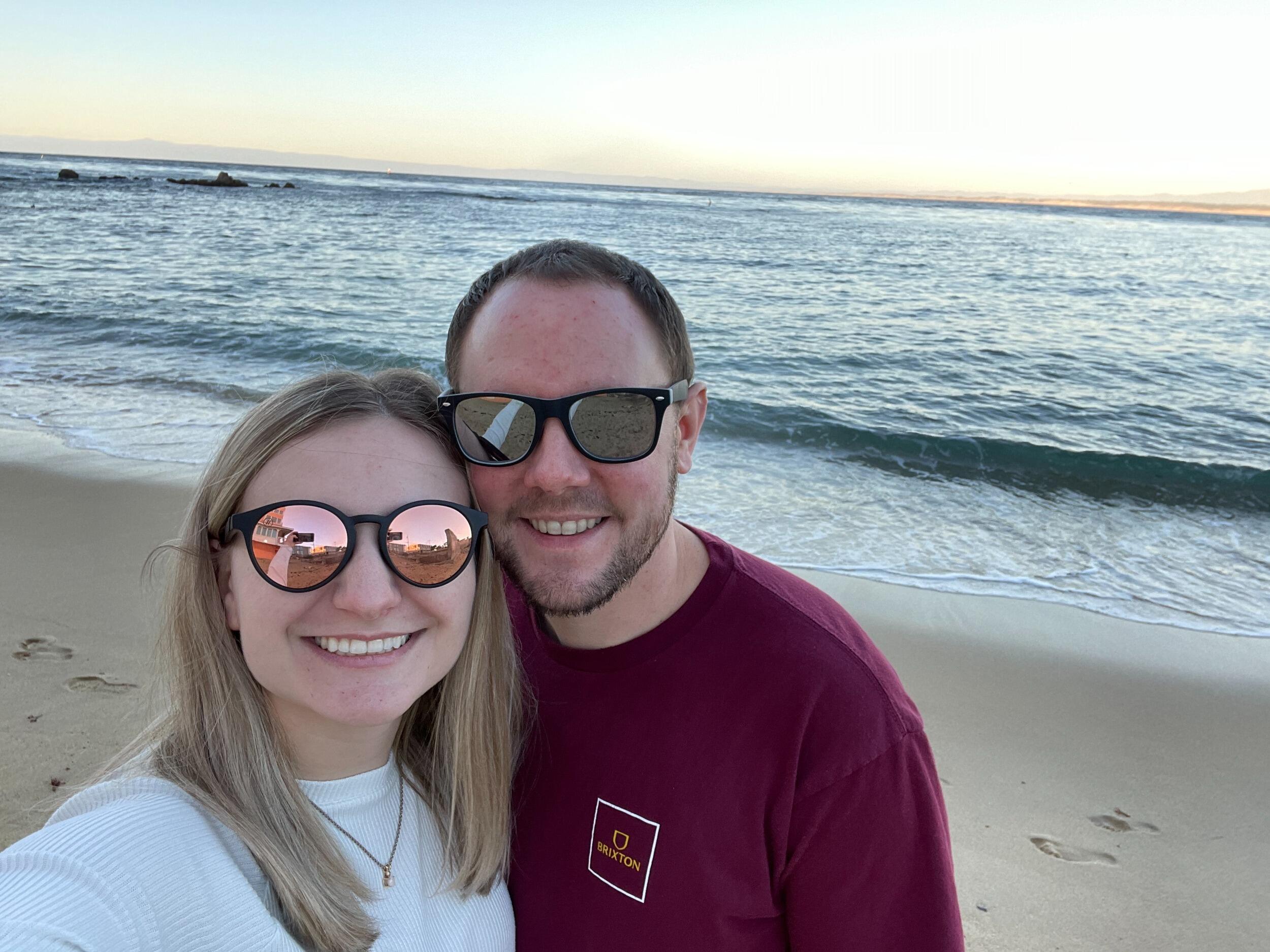 James birthday in Monterey.