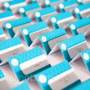 Blue Escort Cards