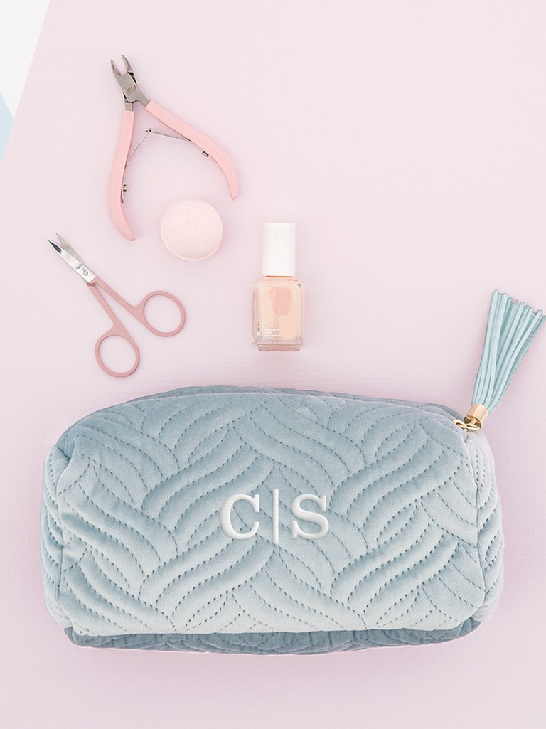 Personalized Cosmetic Bag with Name - The White Invite