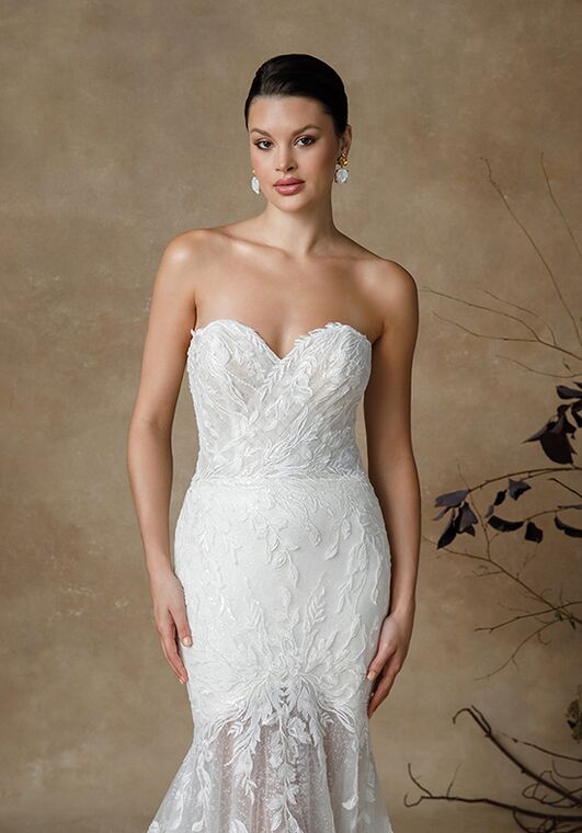 Justin Alexander Giza Fit-and-Flare Wedding Dress - 3