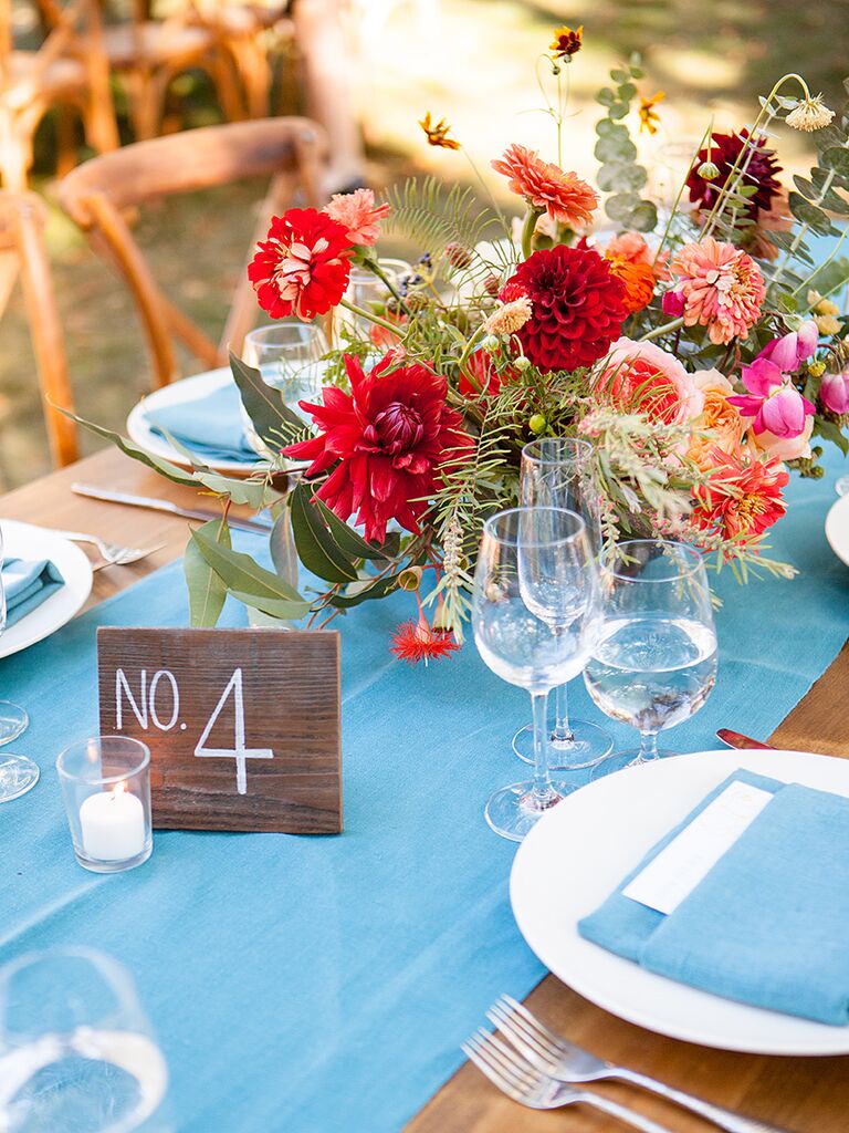 Bright summer wedding colors