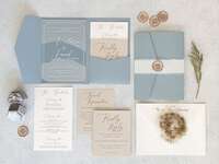Acrylic wedding invites