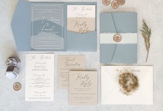 Acrylic wedding invites