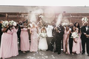 Bride, Groom and Their Wedding Posse