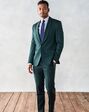 The Black Tux Emerald Shawl Tuxedo Green Tuxedo - thumbnail - 1